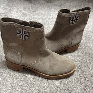 Tory Burch Eloise Suede Ankle Booties